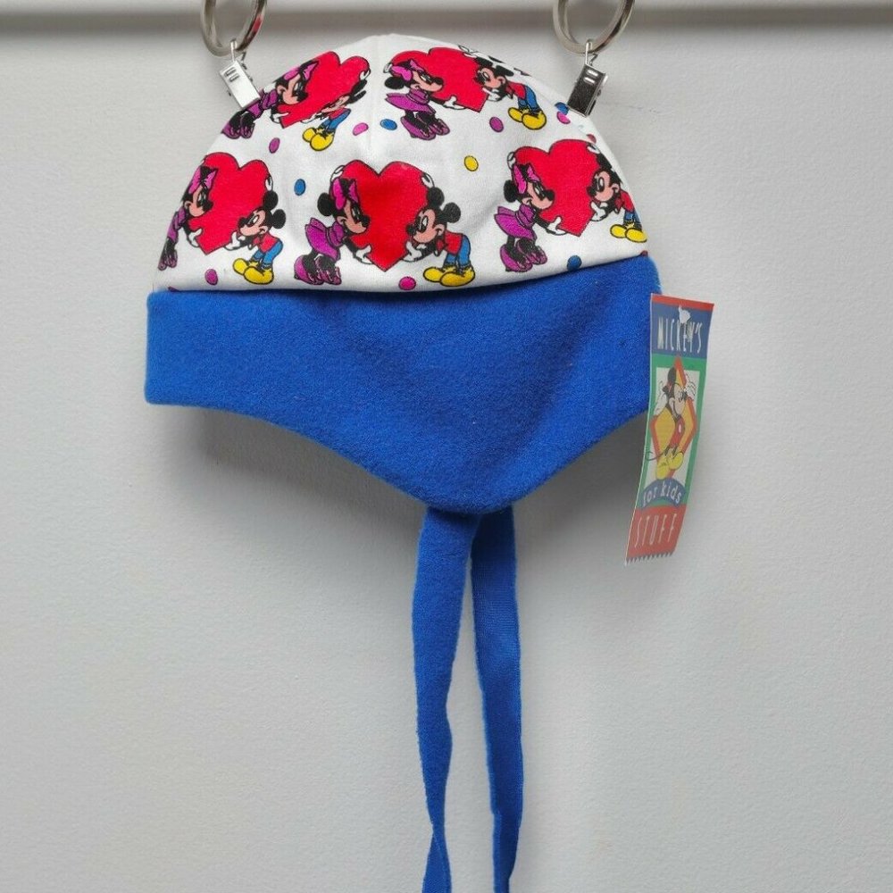 NWT MICKEY/MINNIE MOUSE KIDKAPS TRAPPER HAT OS